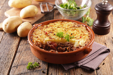 mashed potato and minced beef