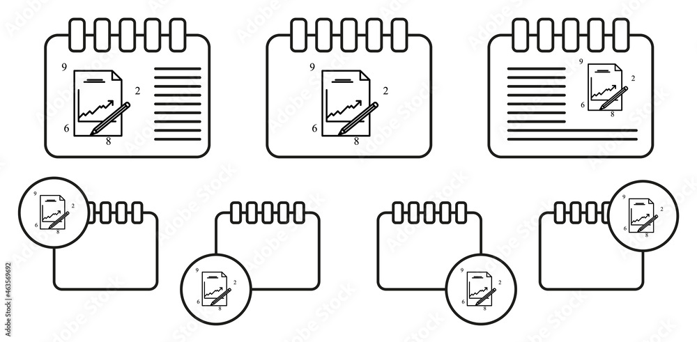 Poster document colored vector icon in calender set illustration for ui and ux, website or mobile applicati