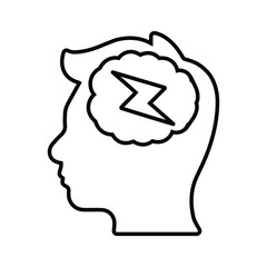 Motivation, drive, enthusiasm outline icon. Line art vector.