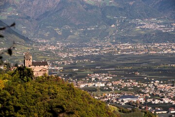 Blick auf das Etschtal bei Lana