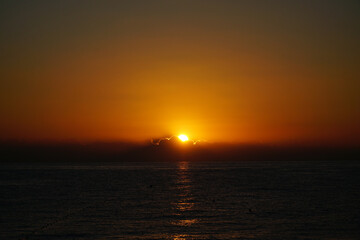 Fototapeta premium Sun Rising On The Sea