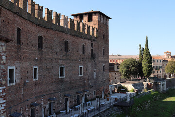 Fototapeta premium Castelvecchio verona historic Italy