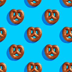 Christmas chocolate gingerbread in the shape of a emoticon, laid out in a row 