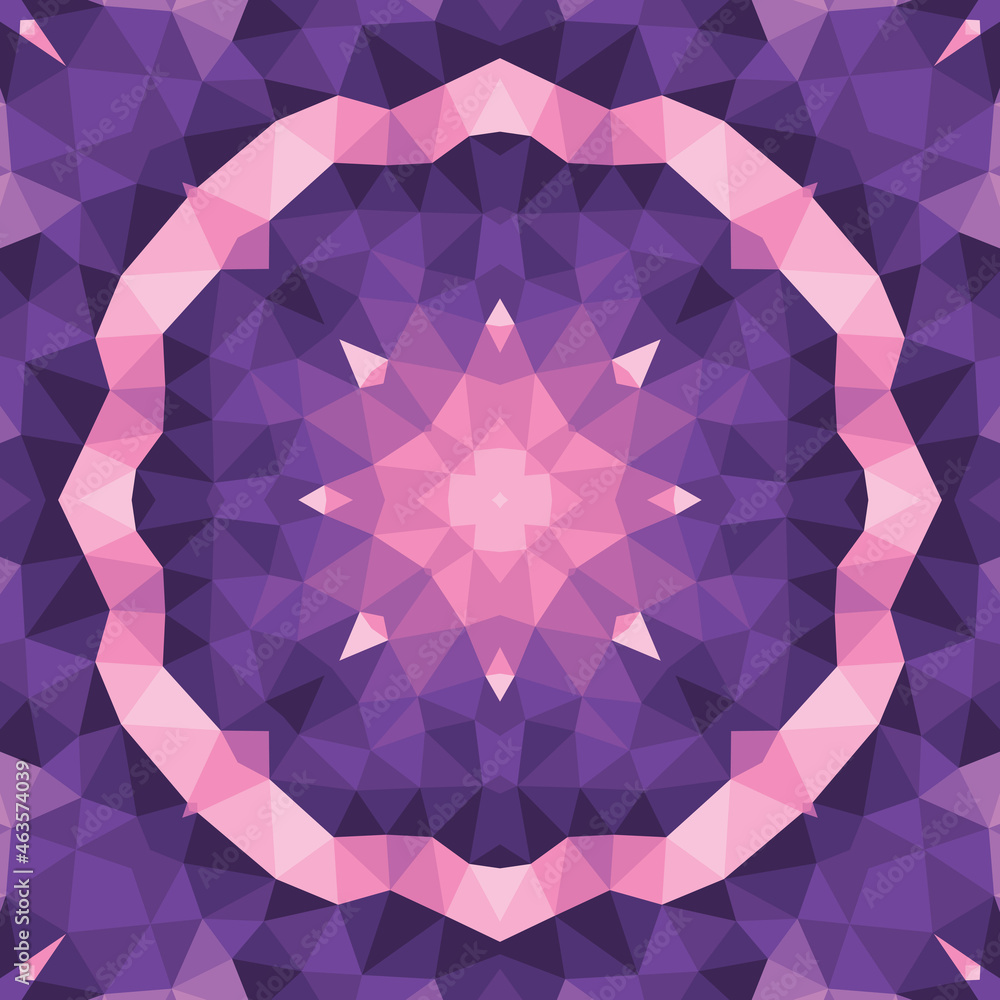 Poster abstract geometric background. seamless pattern design. mosaic decorative structure. vector illustra