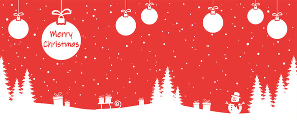 simple xmas background with christmas greetings © picoStudio