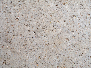 Grey decorative porous concrete tile used for paving gardens seen from above