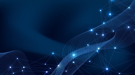 Scientific molecule background DNA double helix illustration with shallow depth of field. Mysterious wallpaper or banner with a DNA molecules. Genetics information illustration