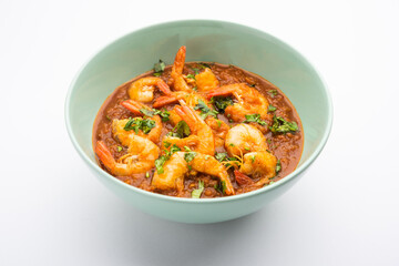 Prawns or shrimp or zinga masala curry