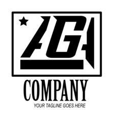 Simple  Alphabet Vector Icon. Simple vector illustration logo design. Suitable for all types of companies.