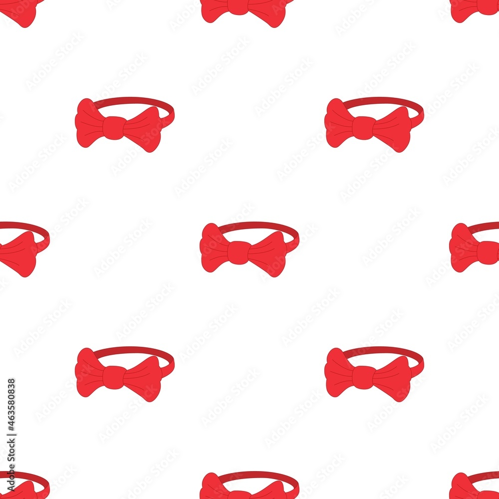 Poster red bow tie pattern seamless background texture repeat wallpaper geometric vector