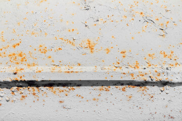 Photo texture of rusty gray colored metal surface.