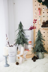 Nordic Christmas Decoration Setup 