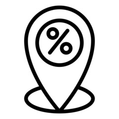 pin percent icon