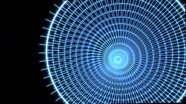 Spider Web Motion Graphics Blue VJ Loop Animation Background 