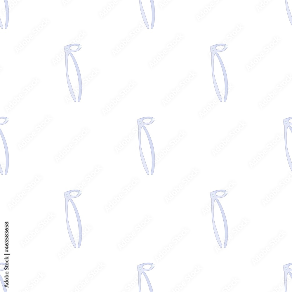 Poster tooth extraction instrument pattern seamless background texture repeat wallpaper geometric vector