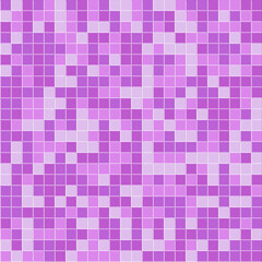 Abstract mosaic tile seamless pattern, pink texture for walls in bathroom, swimming pool