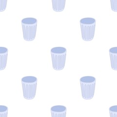 Trash pattern seamless background texture repeat wallpaper geometric vector