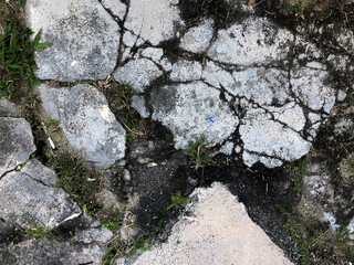 Crack concrete or cement wall background