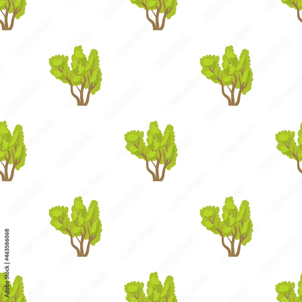 Poster green multi stemmed tree pattern seamless background texture repeat wallpaper geometric vector