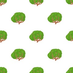 Big green tree pattern seamless background texture repeat wallpaper geometric vector