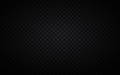 Dark abstract square background. Black mosaic look. Modern vector texture. Simple metal illustration