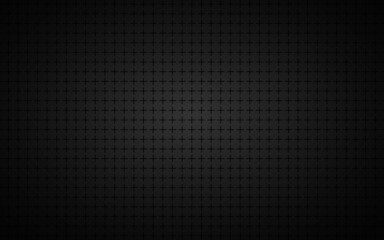 Obraz premium Black abstract background. Vector metal pattern. Simply mosaic with evenly stacked crosses