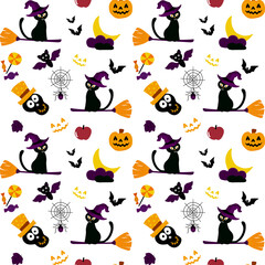 halloween elements pattern