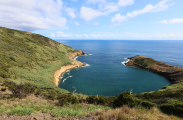 Fototapeta na wymiar View from Monte da Guia, Faial island, Azores