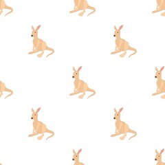 Kangaroo pattern seamless background texture repeat wallpaper geometric vector