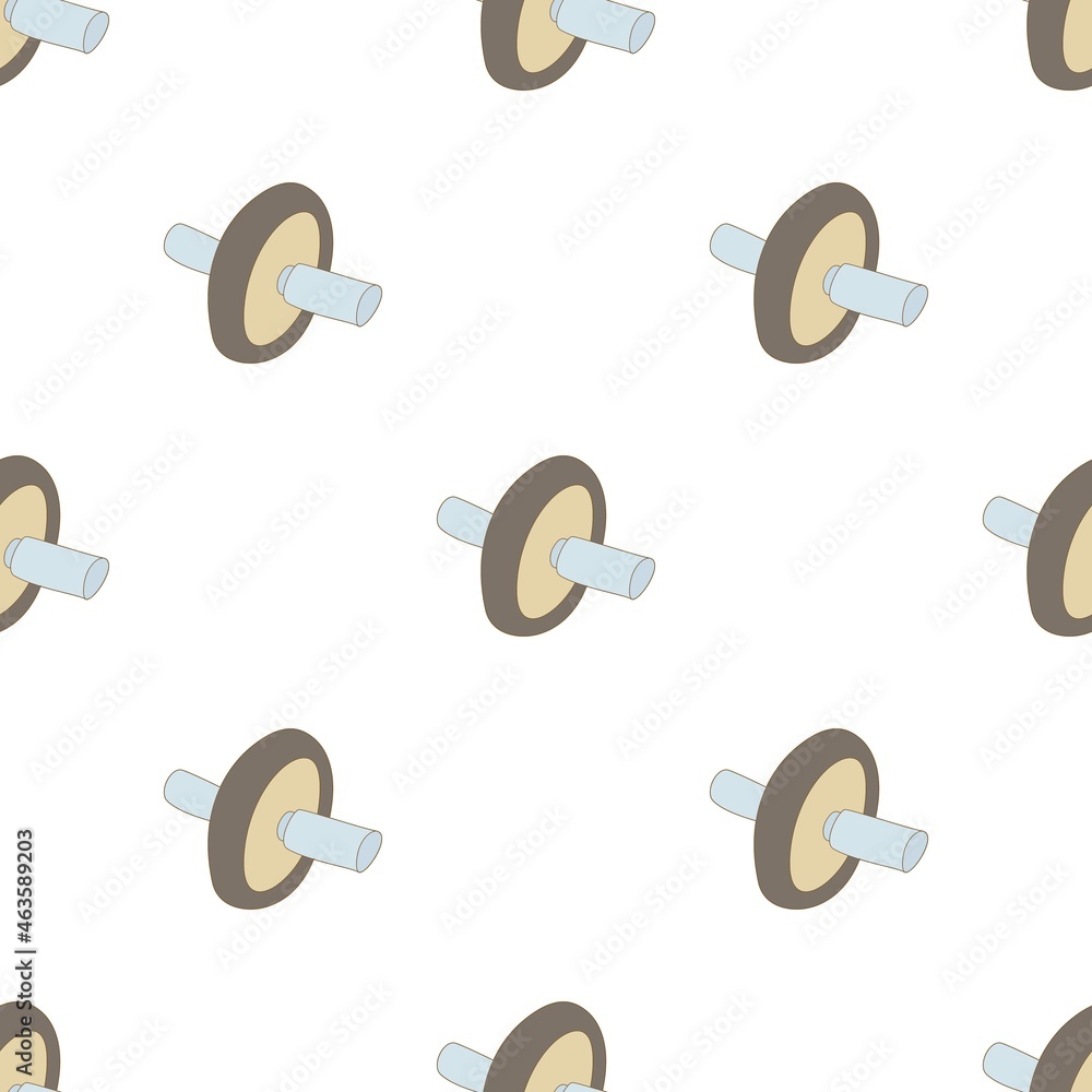 Poster Roller press pattern seamless background texture repeat wallpaper geometric vector