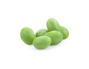 edamame beans isolated on white background