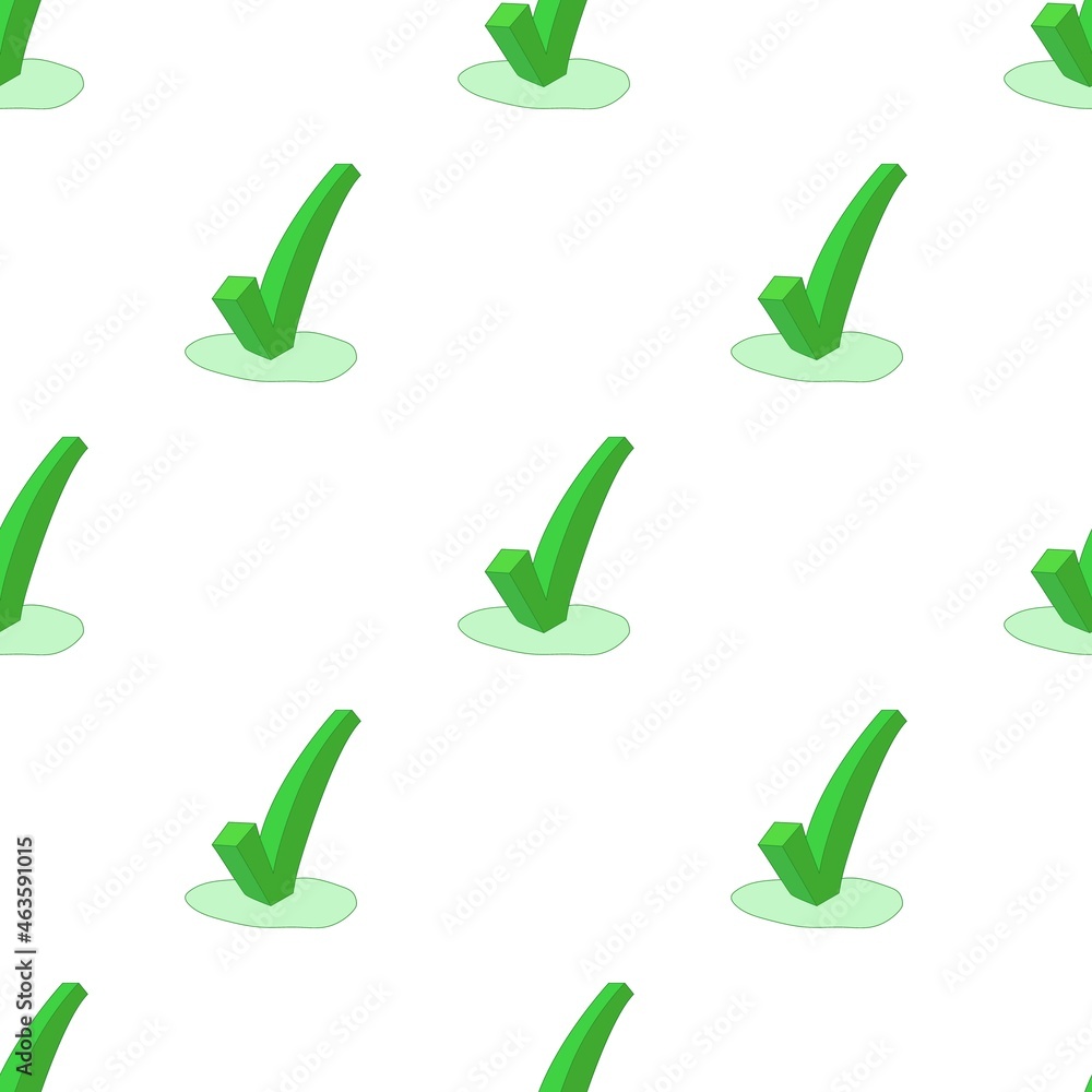 Poster green check mark pattern seamless background texture repeat wallpaper geometric vector