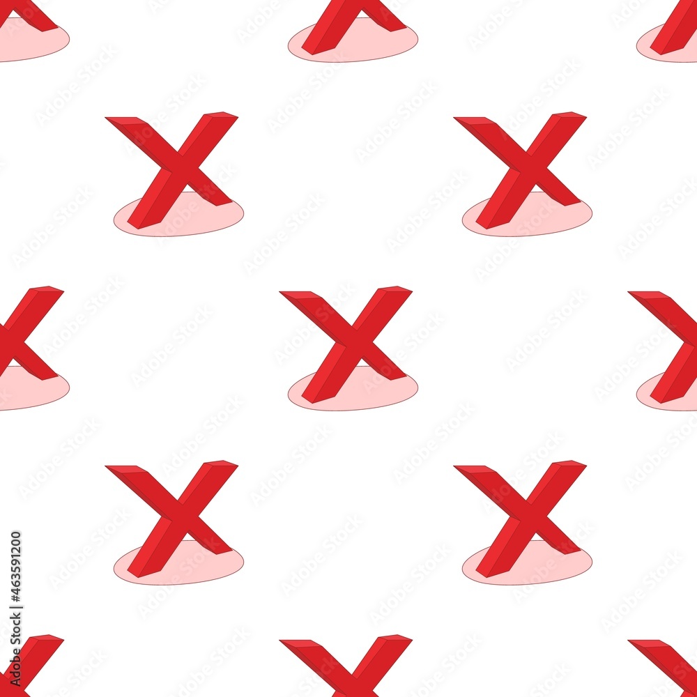 Poster no check mark pattern seamless background texture repeat wallpaper geometric vector