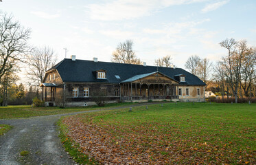 Obraz premium wooden maison in estonia