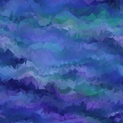 Seamless triangle pattern for surface pattern and print. High quality illustration. Colored wavy vivid trendy gradient swatch. Funky hipster contemporary graphic tile for background or textile.