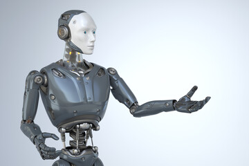 Robot giving his hand