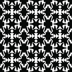 seamless pattern with abstract spots and splashes drawn with black and white colors, vector seamless pattern