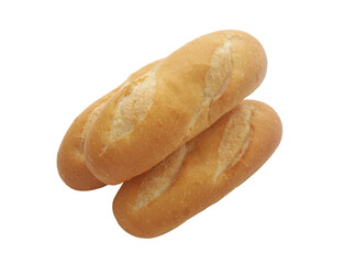 Bread buns isolated on white background