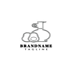 canola oil logo cartoon icon design template black vector illustration