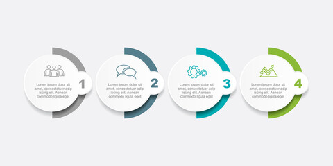 Infographic design template with place for your data. Vector illustration.