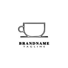 coffee cup logo design template icon vector