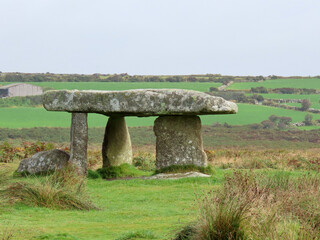 Lanyon Quoit - famous dolmen in Cornwall, England, United Kingdom