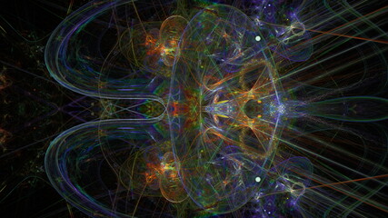 高解像度の抽象的でフラクタルな背景