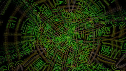 高解像度の抽象的でフラクタルな背景