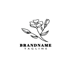 plants with leaves logo icon template vector illustration