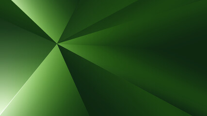 Abstract Green Background with Triangles