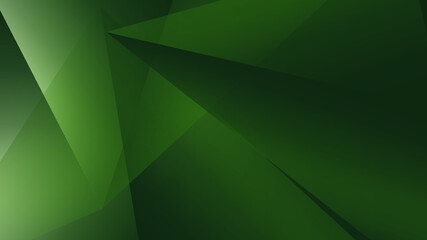 Abstract Green Background with Triangles