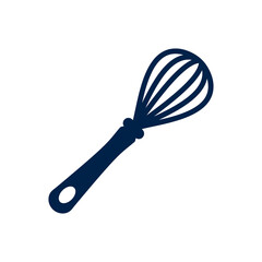 Whisk icon vector isolated on white background.