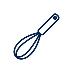 Whisk icon vector isolated on white background.