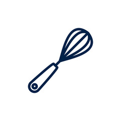 Whisk icon vector isolated on white background.